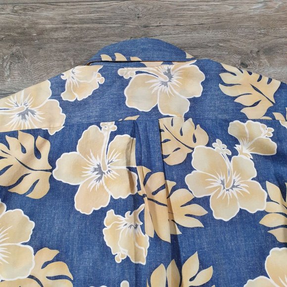 Paradise Bay Mens Medium Short Sleeve Shirt Vintage Hawaii Vacation Relaxed Casu - Picture 10 of 11
